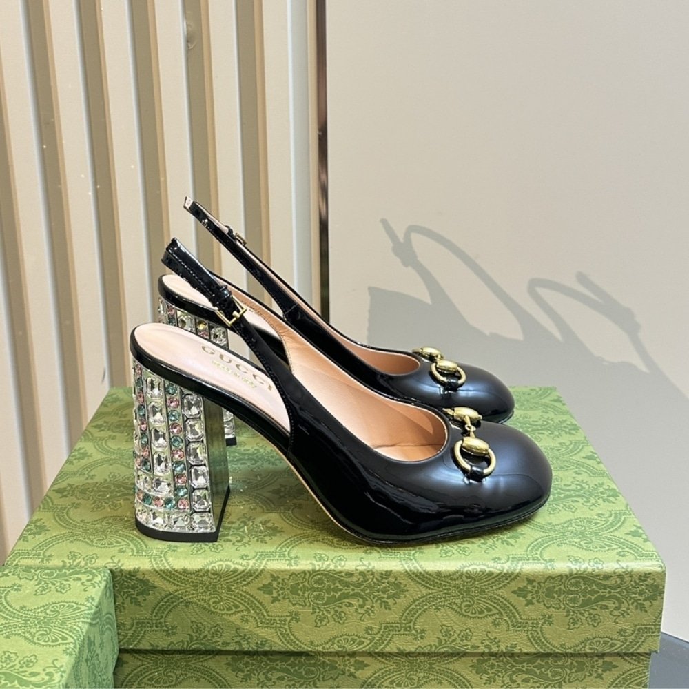 Gvc*1 Women’s Horsebit Pump With Crystals Black 795984 Bnc00 1000