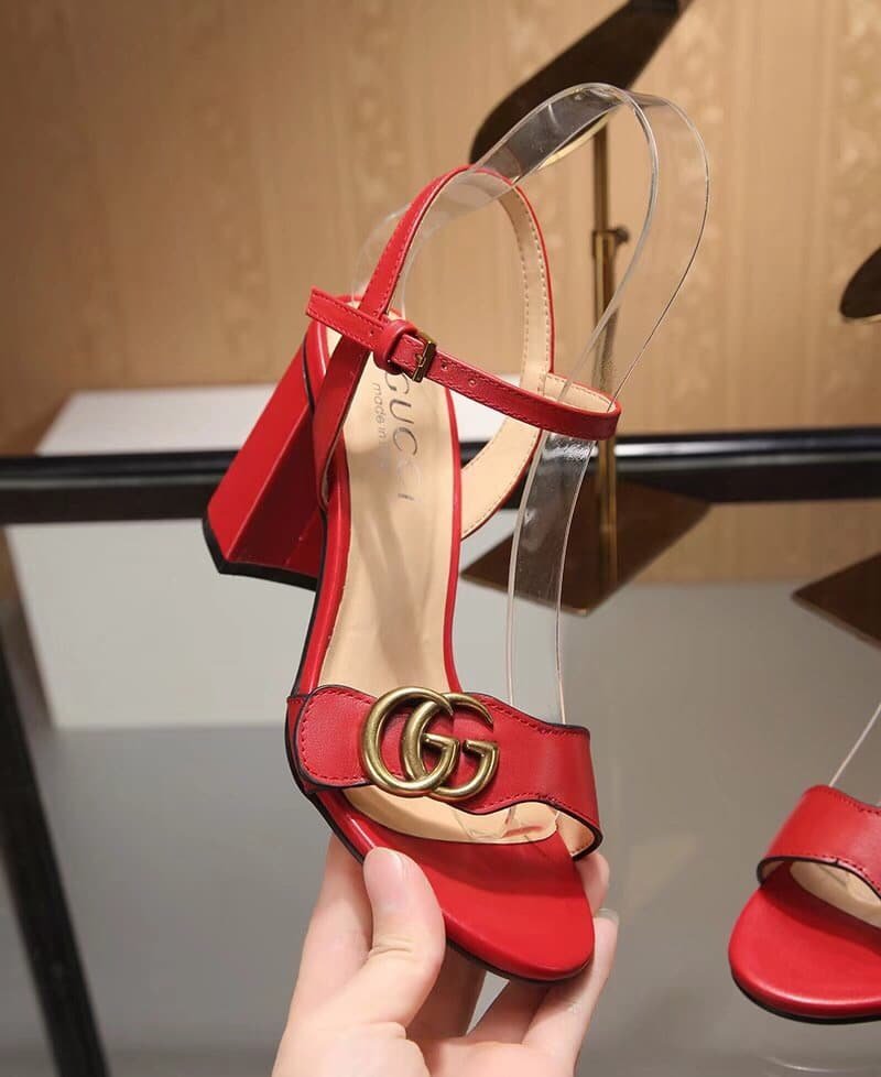 Gvc*1 G Mid Heel Sandal Red 453379 A3N00 6433