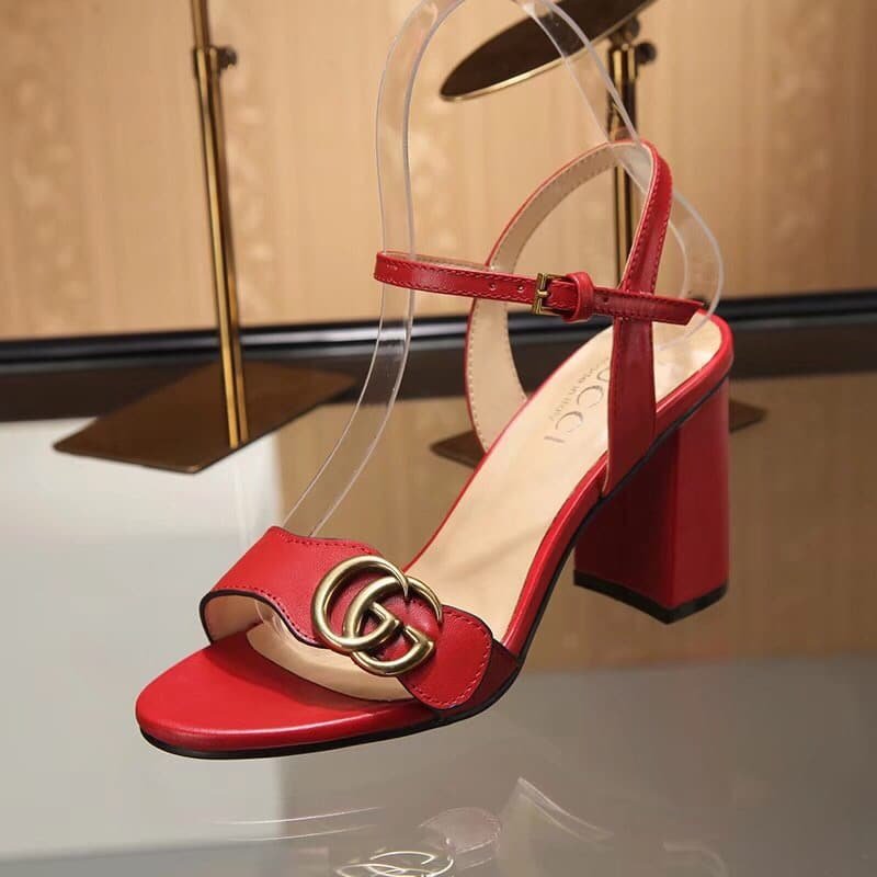 Gvc*1 G Mid Heel Sandal Red 453379 A3N00 6433