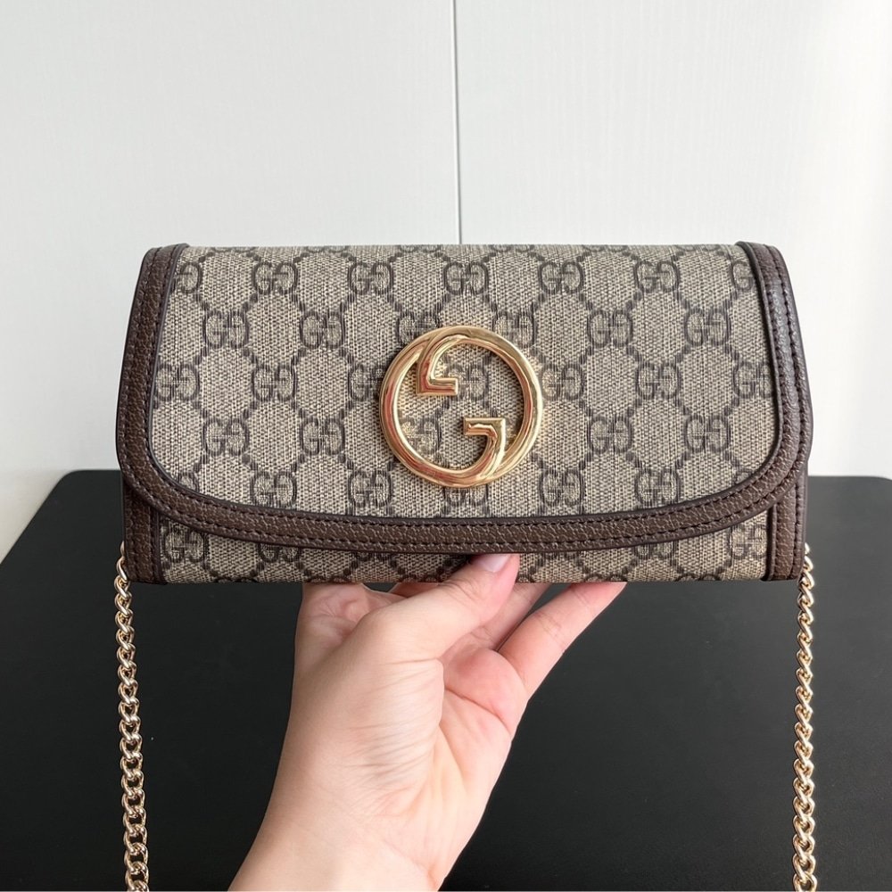 Gvc*1 Blondie Continental Chain Wallet Beige 21Cm 725215 K9Gsg 8358