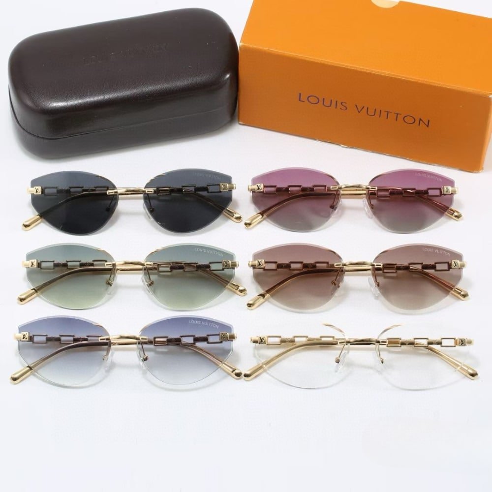 L0vis Vvtt0n Iconique Féline Sunglasses Black