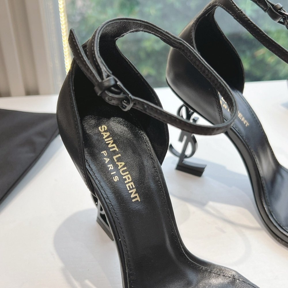 Sa1nt Lau*nt Opyum Sandals In All Black 5576620Npvv1000