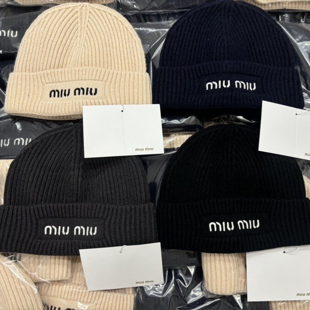 M1um1u Wool Beanie Black 5Hc375 2Csf F0967