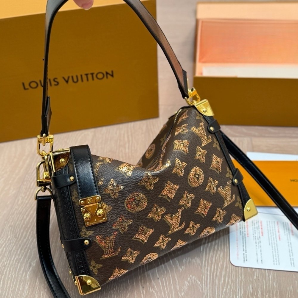 L0vis Vvtt0n Side Trunk MM Monogram Canvas Brown 23Cm M27036