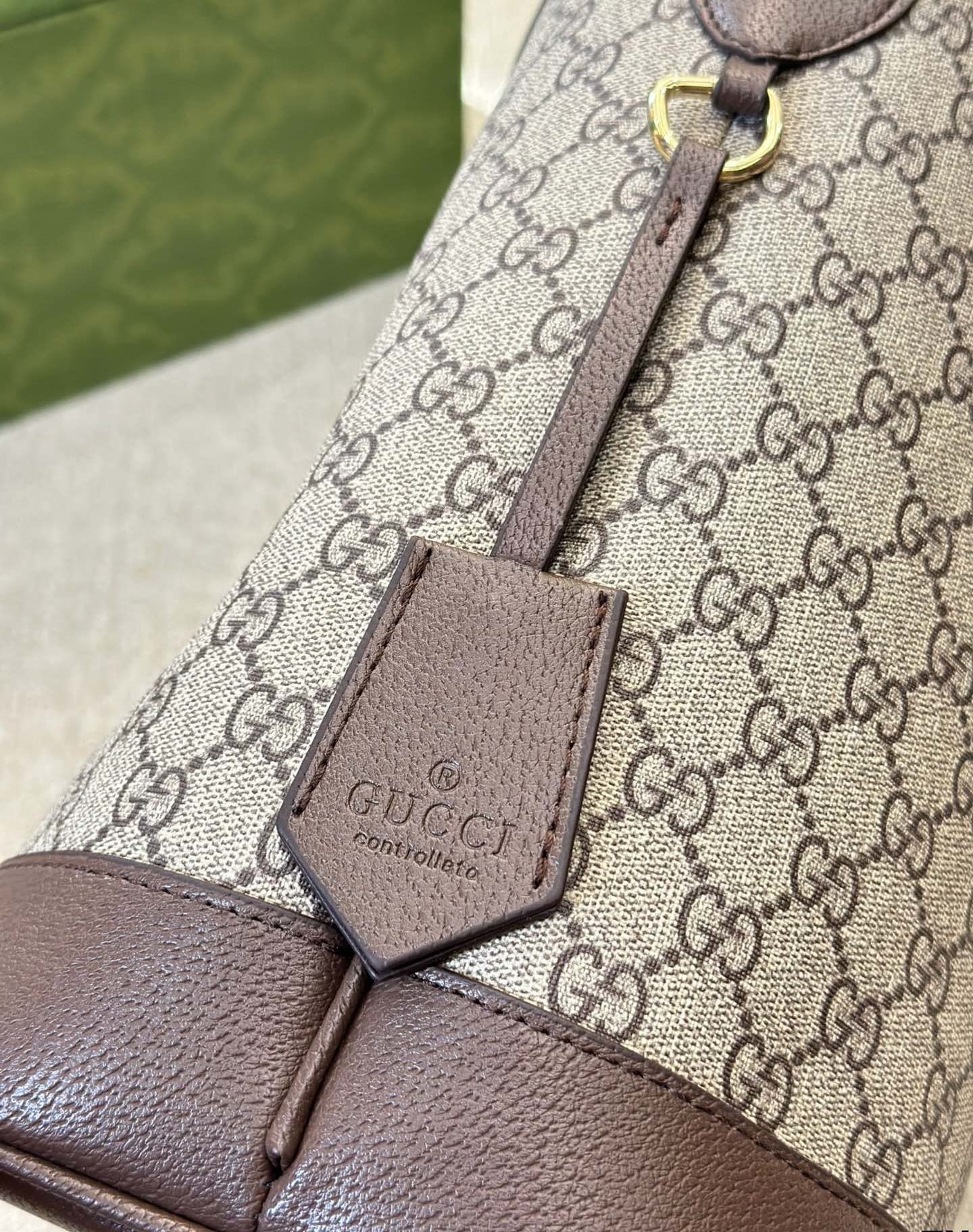 Gvc*1 Ophidia Gg Small Shoulder Bag Beige And Ebony 28Cm 781402 96Iwg 8745