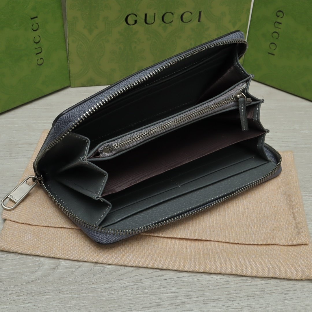 Gvc*1 Ophidia Gg Card Case Holder Gray 19Cm 734943 Uulbn 1244