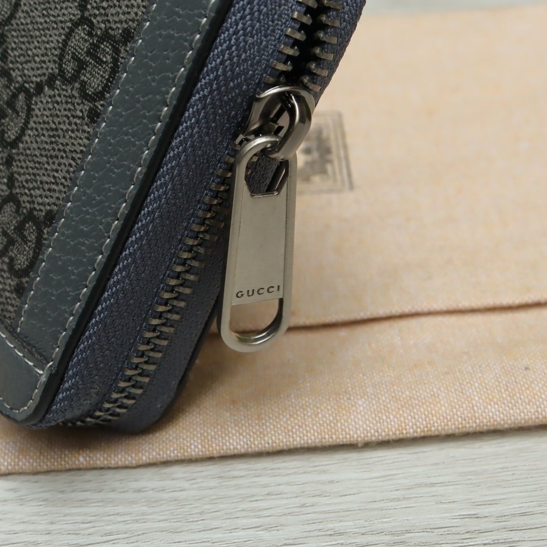 Gvc*1 Ophidia Gg Card Case Holder Gray 19Cm 734943 Uulbn 1244