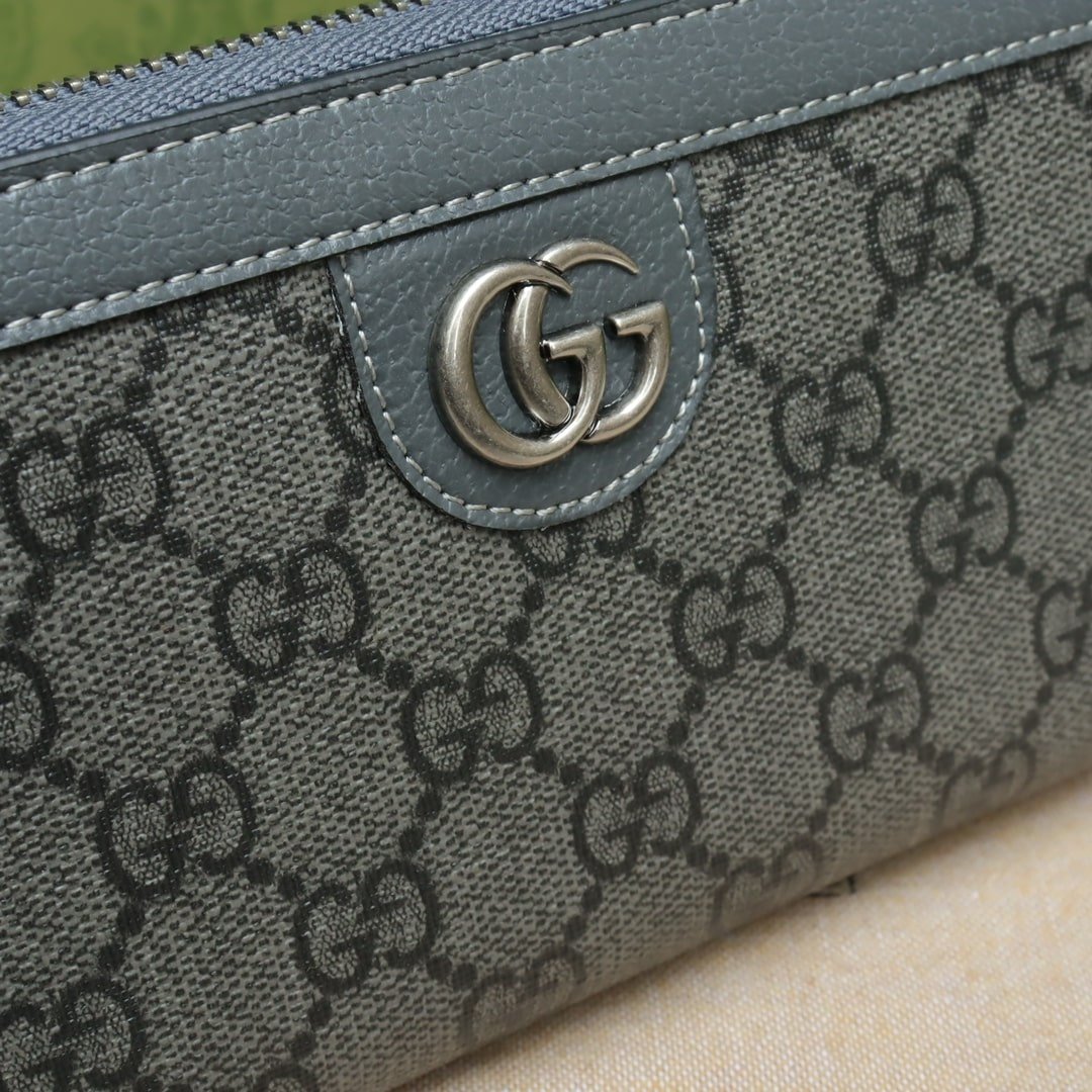 Gvc*1 Ophidia Gg Card Case Holder Gray 19Cm 734943 Uulbn 1244