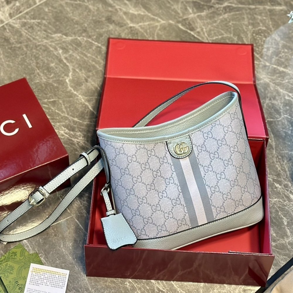 Gvc*1 Ophidia Small Tote Bag Dusty Blue 23Cm 765043 Fad04 8741