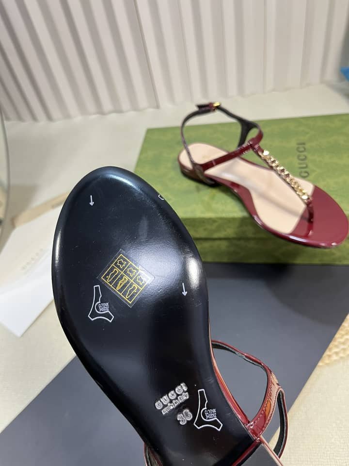 Gvc*1 Signoria Thong Sandal Red 782415 Bnc00 6207