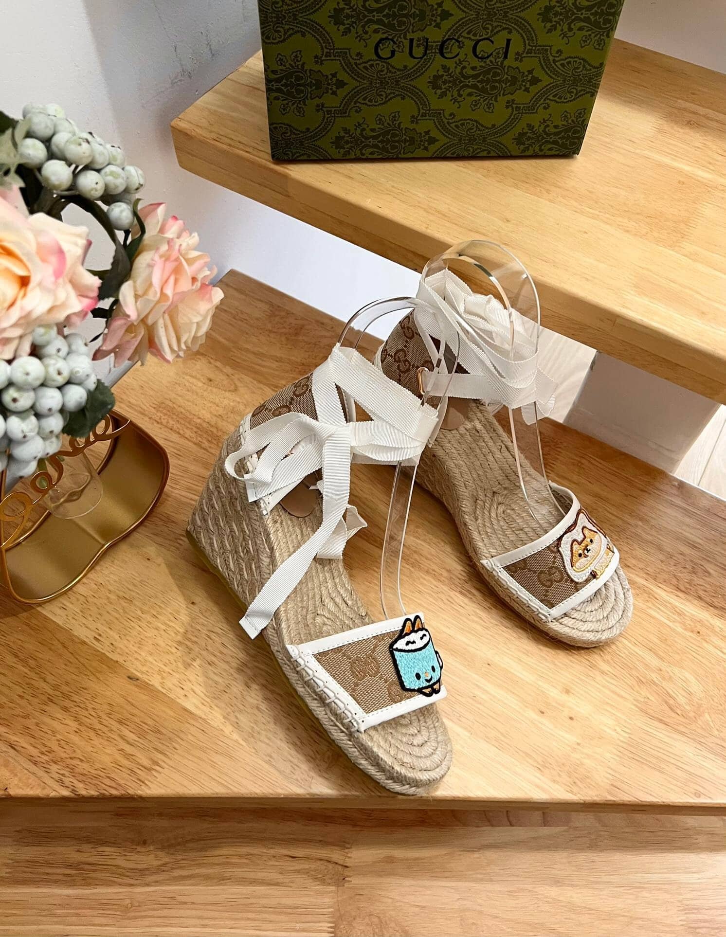 Gvc*1 Women’S Gg Espadrille With Patch 737511 Fabor 9741