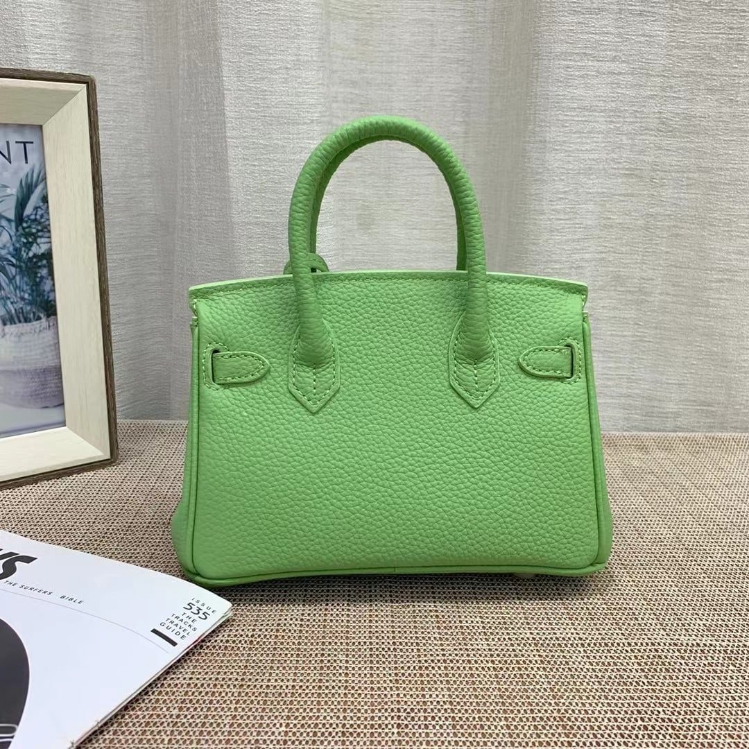 H**me5 Birkin Mini Gold Hardware Epsom Light Green 20Cm