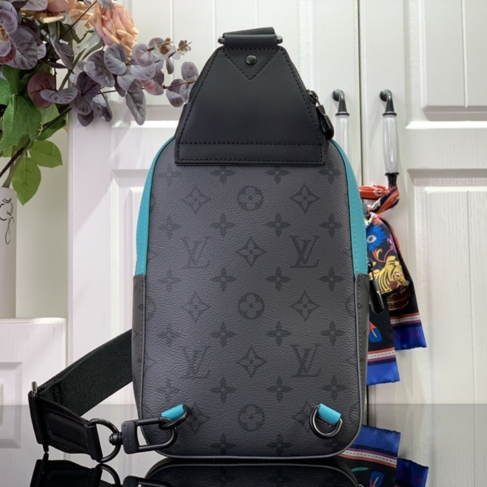 [S*per Vip 1:1] L0vis Vvtt0n Avenue Slingbag PM Monogram Eclipse Revers Turquoise 20Cm M11703