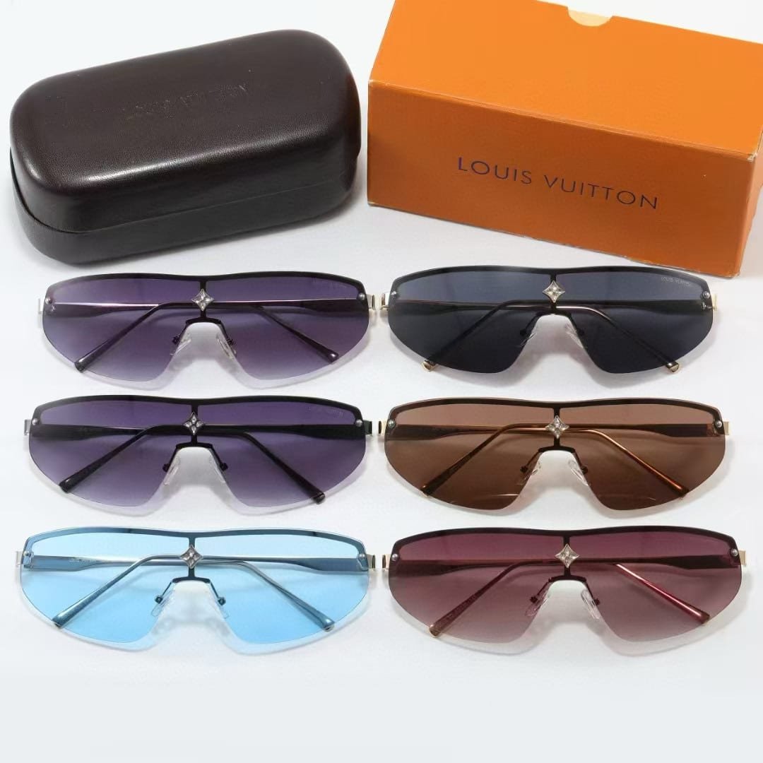 L0vis Vvtt0n Cyclone Mask Sunglasses Brown With Silver