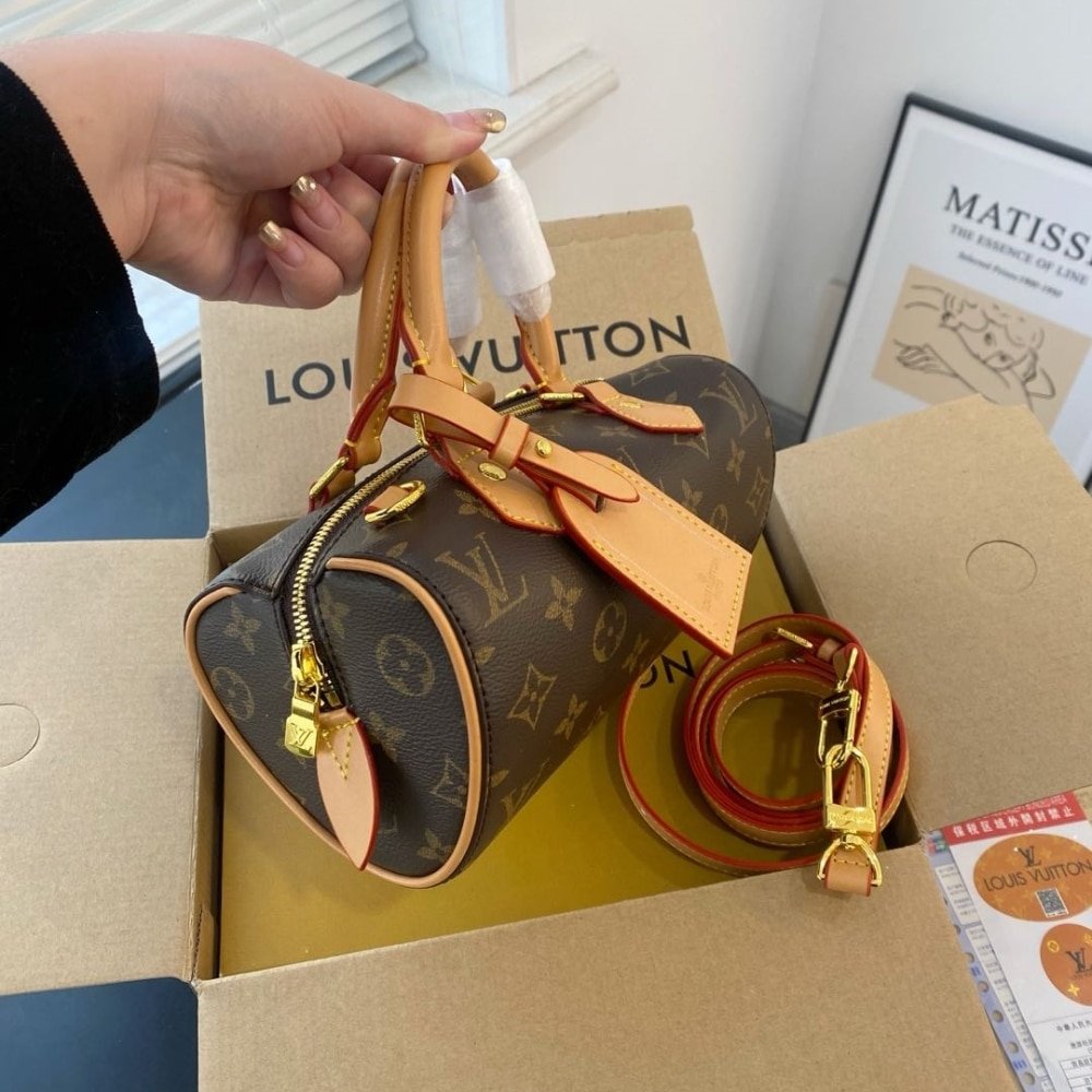 L0vis Vvtt0n Speedy Dating Nano Bag Monogram Brown 20Cm M13226