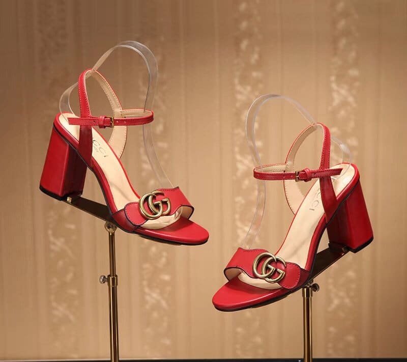 Gvc*1 G Mid Heel Sandal Red 453379 A3N00 6433
