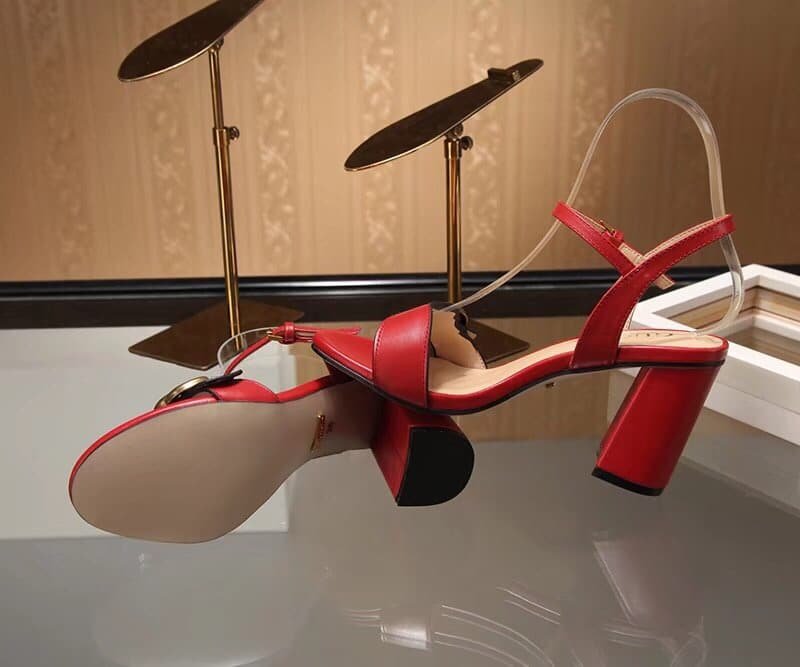 Gvc*1 G Mid Heel Sandal Red 453379 A3N00 6433