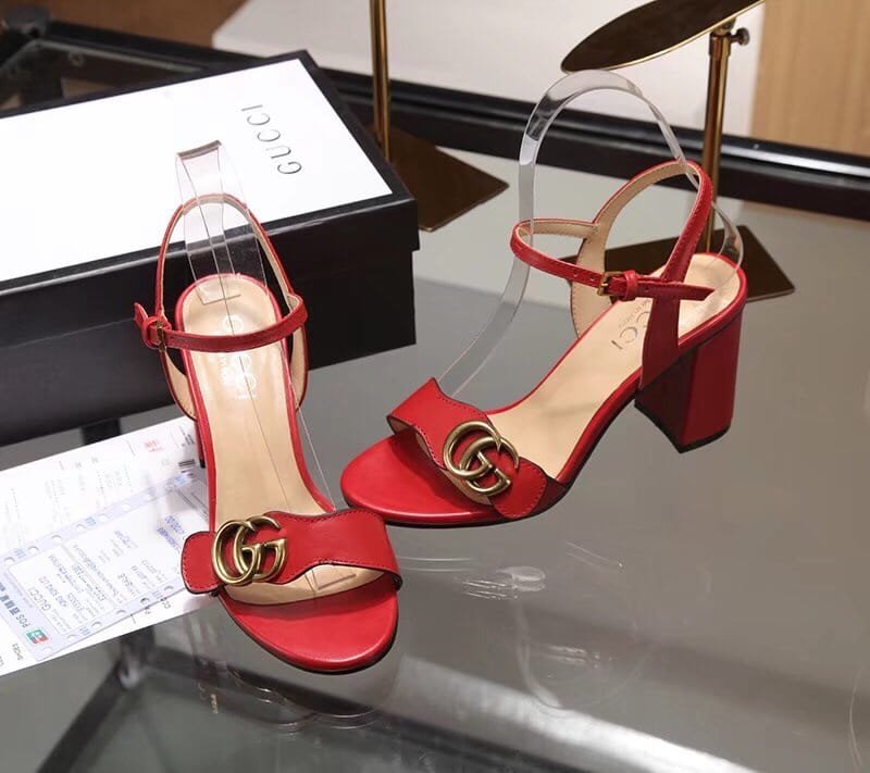 Gvc*1 G Mid Heel Sandal Red 453379 A3N00 6433